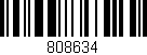 Código de barras (EAN, GTIN, SKU, ISBN): '808634'