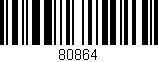 Código de barras (EAN, GTIN, SKU, ISBN): '80864'