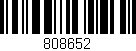 Código de barras (EAN, GTIN, SKU, ISBN): '808652'