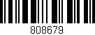 Código de barras (EAN, GTIN, SKU, ISBN): '808679'
