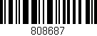 Código de barras (EAN, GTIN, SKU, ISBN): '808687'