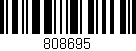 Código de barras (EAN, GTIN, SKU, ISBN): '808695'