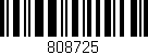 Código de barras (EAN, GTIN, SKU, ISBN): '808725'