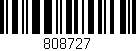 Código de barras (EAN, GTIN, SKU, ISBN): '808727'
