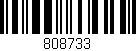 Código de barras (EAN, GTIN, SKU, ISBN): '808733'