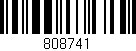 Código de barras (EAN, GTIN, SKU, ISBN): '808741'
