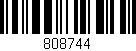 Código de barras (EAN, GTIN, SKU, ISBN): '808744'