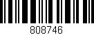 Código de barras (EAN, GTIN, SKU, ISBN): '808746'