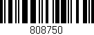 Código de barras (EAN, GTIN, SKU, ISBN): '808750'