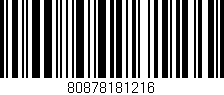 Código de barras (EAN, GTIN, SKU, ISBN): '80878181216'