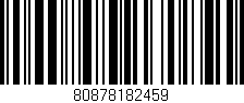 Código de barras (EAN, GTIN, SKU, ISBN): '80878182459'