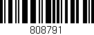 Código de barras (EAN, GTIN, SKU, ISBN): '808791'