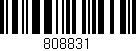 Código de barras (EAN, GTIN, SKU, ISBN): '808831'