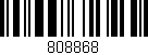 Código de barras (EAN, GTIN, SKU, ISBN): '808868'