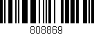 Código de barras (EAN, GTIN, SKU, ISBN): '808869'