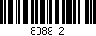 Código de barras (EAN, GTIN, SKU, ISBN): '808912'