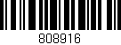 Código de barras (EAN, GTIN, SKU, ISBN): '808916'