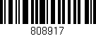 Código de barras (EAN, GTIN, SKU, ISBN): '808917'