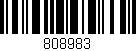 Código de barras (EAN, GTIN, SKU, ISBN): '808983'