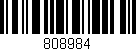 Código de barras (EAN, GTIN, SKU, ISBN): '808984'