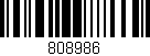 Código de barras (EAN, GTIN, SKU, ISBN): '808986'