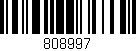 Código de barras (EAN, GTIN, SKU, ISBN): '808997'