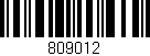 Código de barras (EAN, GTIN, SKU, ISBN): '809012'