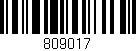 Código de barras (EAN, GTIN, SKU, ISBN): '809017'