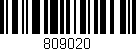 Código de barras (EAN, GTIN, SKU, ISBN): '809020'