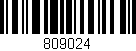 Código de barras (EAN, GTIN, SKU, ISBN): '809024'