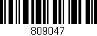 Código de barras (EAN, GTIN, SKU, ISBN): '809047'