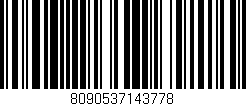 Código de barras (EAN, GTIN, SKU, ISBN): '8090537143778'