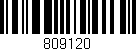 Código de barras (EAN, GTIN, SKU, ISBN): '809120'