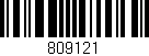 Código de barras (EAN, GTIN, SKU, ISBN): '809121'