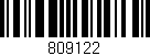 Código de barras (EAN, GTIN, SKU, ISBN): '809122'