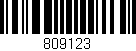 Código de barras (EAN, GTIN, SKU, ISBN): '809123'