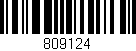 Código de barras (EAN, GTIN, SKU, ISBN): '809124'