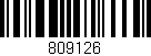 Código de barras (EAN, GTIN, SKU, ISBN): '809126'