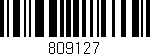 Código de barras (EAN, GTIN, SKU, ISBN): '809127'
