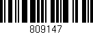 Código de barras (EAN, GTIN, SKU, ISBN): '809147'
