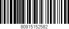 Código de barras (EAN, GTIN, SKU, ISBN): '80915152582'
