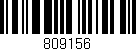 Código de barras (EAN, GTIN, SKU, ISBN): '809156'
