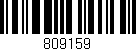 Código de barras (EAN, GTIN, SKU, ISBN): '809159'