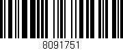 Código de barras (EAN, GTIN, SKU, ISBN): '8091751'