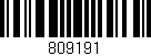 Código de barras (EAN, GTIN, SKU, ISBN): '809191'