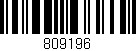 Código de barras (EAN, GTIN, SKU, ISBN): '809196'