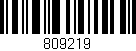 Código de barras (EAN, GTIN, SKU, ISBN): '809219'