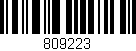 Código de barras (EAN, GTIN, SKU, ISBN): '809223'