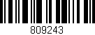 Código de barras (EAN, GTIN, SKU, ISBN): '809243'