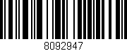 Código de barras (EAN, GTIN, SKU, ISBN): '8092947'